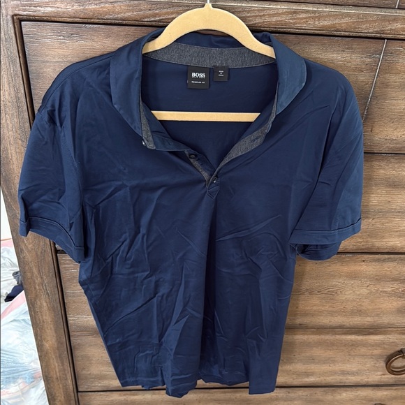BOSS Men's Navy Polo Shirt - Picture 1 of 4